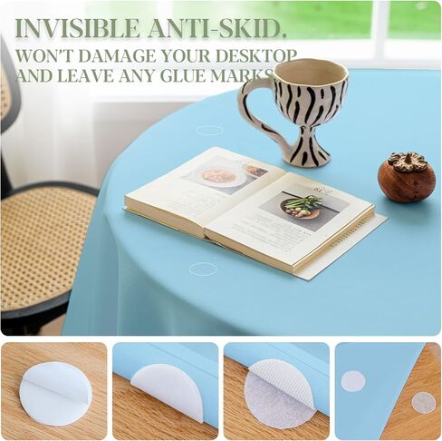 BYDOLL Table Cloth 30 Inch Round Tablecloth White Washable Outdoor Winkle and Stain Resistant Spillproof Polyester Tablecloth for Round Tables Festival Camping Picnic Wedding Party Table Cover in Saudi Arabia