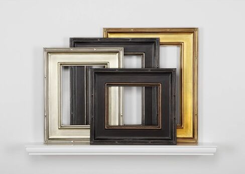 إطار صورة مزخرف من متحف Plein Aire - مقاس 11 × 14، إطارات طلاء زيتي بأوراق الذهب | إطارات عتيقة جاهزة الصنع | إطارات خلفية مفتوحة بدون زجاج أو خبز in Saudi Arabia