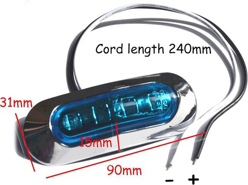 10 قطع LED أضواء زرقاء بحرية للقارب، 12 فولت أضواء شريطية داخلية مضادة للماء، أضواء ديكور للمقصورة على سطح القارب للصيد الليلي in Saudi Arabia