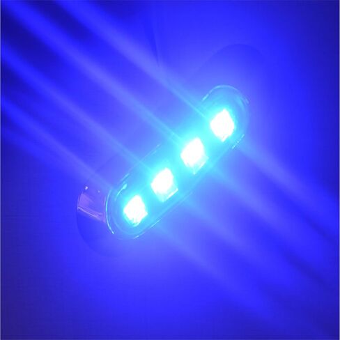 10 قطع LED أضواء زرقاء بحرية للقارب، 12 فولت أضواء شريطية داخلية مضادة للماء، أضواء ديكور للمقصورة على سطح القارب للصيد الليلي in Saudi Arabia