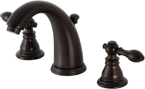 Kingston Brass KB986ACLPN American Classic Widespread Bathroom Faucet, Polished Nickel, 8 x 5 x 5.69 in Saudi Arabia