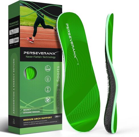 NASA Grade Sports Insoles - Maximum Shock Absorption & Rebound for Runners & Athletes - High Arch Support for Plantar Fasciitis Relief Men & Women in Saudi Arabia