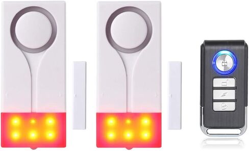 Wireless Door Alarm with Remote Control, Anti Theft Burglar Alarm Ideal for Home, Garage, Apartment and RV, Personal Security in Kuwait