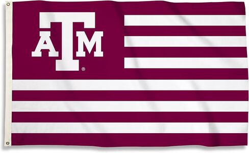 BSI PRODUCTS, INC. - Texas A&M Aggies 3’x5’ Flag with Heavy-Duty Brass Grommets - TAMU Football, Basketball & Baseball Pride - High Durability - Designed for Indoor or Outdoor Use - Great Gift Idea in Saudi Arabia