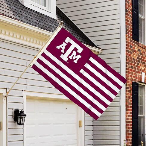 BSI PRODUCTS, INC. - Texas A&M Aggies 3’x5’ Flag with Heavy-Duty Brass Grommets - TAMU Football, Basketball & Baseball Pride - High Durability - Designed for Indoor or Outdoor Use - Great Gift Idea in Saudi Arabia