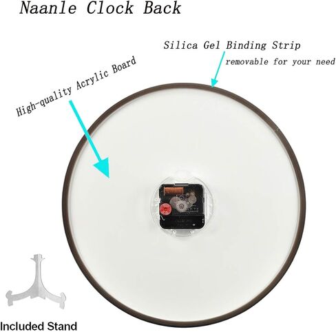 Naanle خمر علم الشرطة الأمريكية طباعة ساعة حائط مستديرة، 9.5 بوصة بطارية صامتة تعمل كوارتز التناظرية ساعة مكتب هادئة للمنزل والمكتب والمدرسة in Saudi Arabia