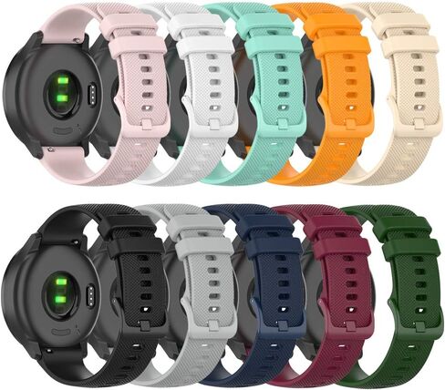 حزام لـ Garmin Vivomove 3، سوار ساعة بديل من السيليكون الناعم لـ Garmin Vivomove 3 / Vivomove Luxe/Vivomove Style/Venu/Vivomove/Vivomove HR Sport Style (عرض 20 ملم) (بدون متعقب) in Kuwait