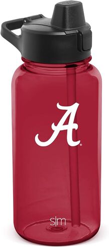 Simple Modern Officially Licensed Collegiate University Tritan Plastic BPA-Free Water Bottle with Push-Button Silicone Straw Lid | Summit Collection | 32oz in Saudi Arabia