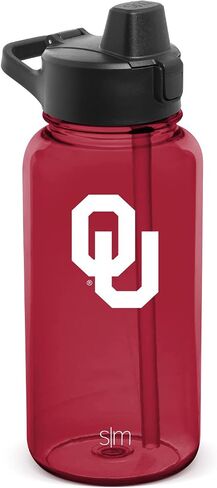 Simple Modern Officially Licensed Collegiate University Tritan Plastic BPA-Free Water Bottle with Push-Button Silicone Straw Lid | Summit Collection | 32oz in Saudi Arabia