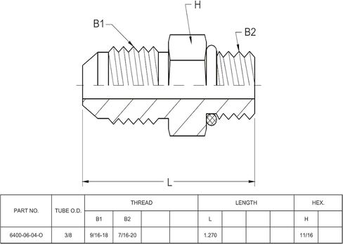 (4-PACK) 6400-06-04-O Hydraulic Hose Adapter Fitting 3/8" Male JIC 37° Flare (9/16"-18UNF) × 1/4" Male O-Ring Boss (7/16"-20UNF) SAE Straight Pipe Joints Tube Connector Carbon Steel in Saudi Arabia