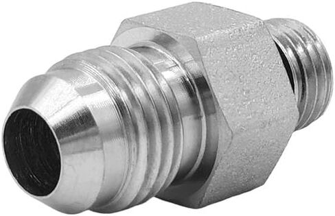 (4-PACK) 6400-06-04-O Hydraulic Hose Adapter Fitting 3/8" Male JIC 37° Flare (9/16"-18UNF) × 1/4" Male O-Ring Boss (7/16"-20UNF) SAE Straight Pipe Joints Tube Connector Carbon Steel in Saudi Arabia