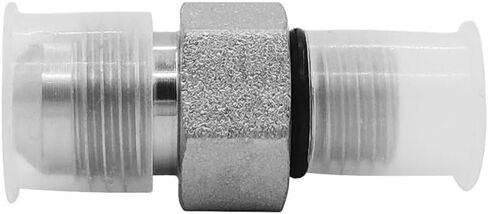 (4-PACK) 6400-06-04-O Hydraulic Hose Adapter Fitting 3/8" Male JIC 37° Flare (9/16"-18UNF) × 1/4" Male O-Ring Boss (7/16"-20UNF) SAE Straight Pipe Joints Tube Connector Carbon Steel in Saudi Arabia