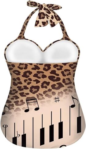 Women One Piece Swimwear Halter Tummy Control Vintage Retro Swimsuit Ruched Push Up Bathing Suit Size S-XXL in Saudi Arabia