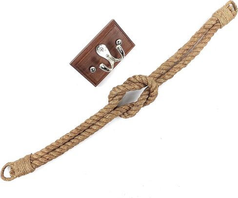 WINTTEN's Set of 2 Jute Rope Curtain Tie-Back/reef or square knot tie back/Nautical Tiebacks/Rope Curtain Tie Backs/Rope Curtain Holder/Nautical Decor/Window tie Back/tie Back in Saudi Arabia