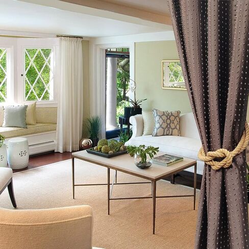 WINTTEN's Set of 2 Jute Rope Curtain Tie-Back/reef or square knot tie back/Nautical Tiebacks/Rope Curtain Tie Backs/Rope Curtain Holder/Nautical Decor/Window tie Back/tie Back in Saudi Arabia