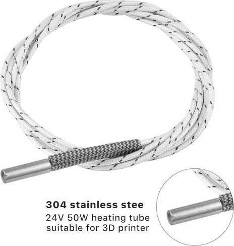 4PCS 24V 50W Upgraded Cartridge Heater Tube and 4PCS Temp Sensor NTC 100K for Ender 3, Ender 3X, CR10 Ender, Extruder 3D Printer Accessories in Kuwait