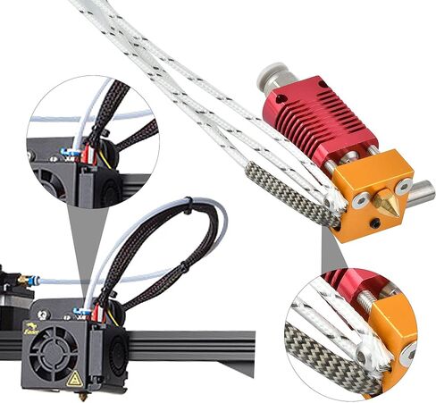 4PCS 24V 50W Upgraded Cartridge Heater Tube and 4PCS Temp Sensor NTC 100K for Ender 3, Ender 3X, CR10 Ender, Extruder 3D Printer Accessories in Kuwait