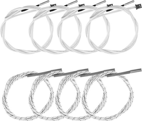 4PCS 24V 50W Upgraded Cartridge Heater Tube and 4PCS Temp Sensor NTC 100K for Ender 3, Ender 3X, CR10 Ender, Extruder 3D Printer Accessories in Kuwait