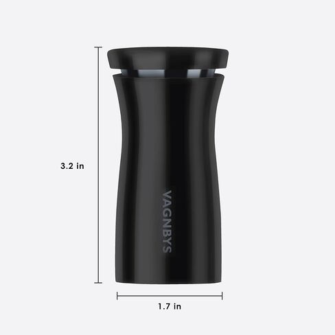 Wine Aerator 7-in-1 - VAGNBYS Wine Decanter with Aerator, Wine Filter, Wine Pourer, Wine Stopper, and Wine Dispenser All-In-One Product - Decantiere (Stainless Silver) in Saudi Arabia