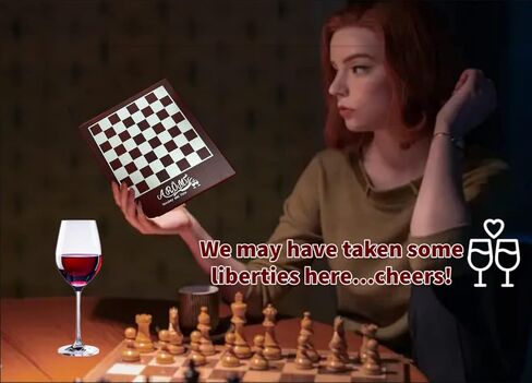 Chess Board and cork screw wine bottle opener set by AROME in Kuwait