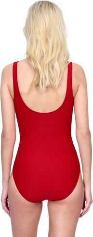 Gottex Harbourside Women’s Textured Square Neck One Piece Swimsuit with Soft Cups and Tummy Control Beachwear Essential in Saudi Arabia