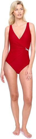 Gottex Harbourside Women’s Textured Square Neck One Piece Swimsuit with Soft Cups and Tummy Control Beachwear Essential in Saudi Arabia