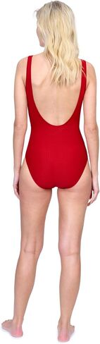 Gottex Harbourside Women’s Textured Square Neck One Piece Swimsuit with Soft Cups and Tummy Control Beachwear Essential in Saudi Arabia