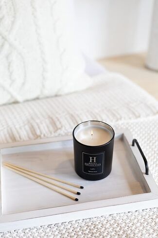 | Crystal Oud 14 oz Candle | Luxury Scented Candles with Essential Oils | Bergamot, Saffron and Amber | Aromatherapy | Soy Candles | 90hr Burn in Saudi Arabia