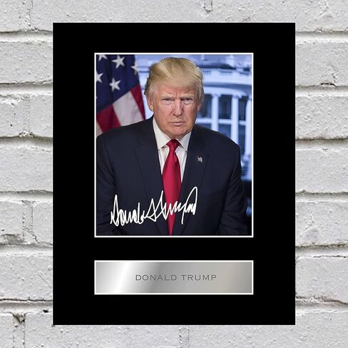 Donald Trump Pre Printed Signature Signed Mounted Photo Display #11 Printed Autograph Picture in Saudi Arabia