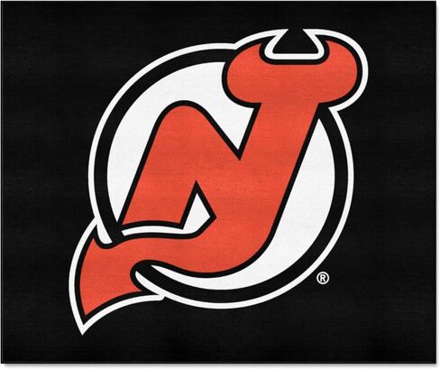 سجادة FANMATS 10416 New Jersey Devils Hockey Puck - 27 بوصة. القطر، تصميم قرص الهوكي، سجادة مميزة لمشجعي الرياضة in Saudi Arabia