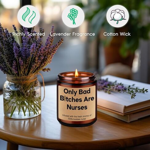 الشموع المعطرة gspy - هدايا ممرضة للنساء - هدايا ممرضة مضحكة، هدايا rn للممرضات، هدايا التخرج التمريض - مدرسة التمريض، أسبوع الممرضات، هدايا التمريض للممرضات الجدد، طلاب التمريض in Kuwait