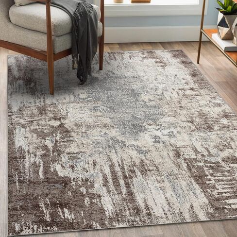 LUXE WEAVERS Lagos Collection Beige 2x3 Abstract Area Rug in Saudi Arabia