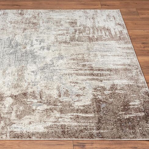LUXE WEAVERS Lagos Collection Beige 2x3 Abstract Area Rug in Saudi Arabia