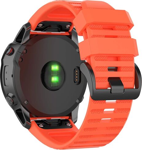 سوار سيليكون متوافق مع Garmin Fenix ​​7X/7X Pro/6X/6X Pro/5X/5X Plus/3/3 HR، سوار سيليكون سريع التركيب 26 مم، سوار معصم رياضي بديل لـ Garmin D2 Charlie/D2 Bravo/D2 Delta PX in Kuwait
