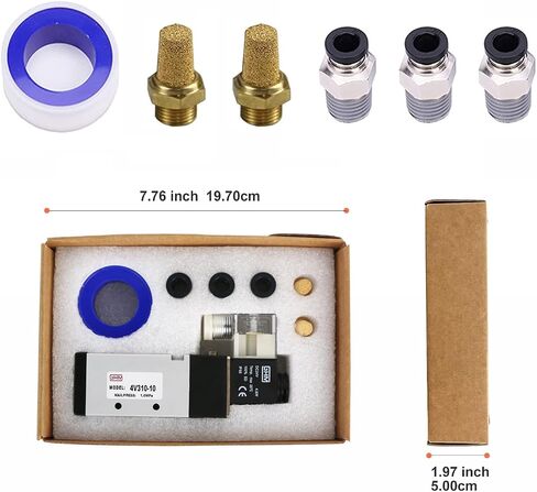 GHM Pneumatics Solenoid Valve 1/4''npt DC12V 3Way2Position Single Coil Pilot-Operated Electric Solenoid Valve 4V310-10 in Saudi Arabia