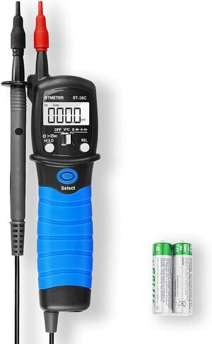 BTMETER Digital Pen Multimeter AC DC 600V Voltmeter, 60M Ohm Resistance Meter, with Backlit Screen, Continuity Test Auto Power Off Electric DMM Tester BT-38B in Saudi Arabia