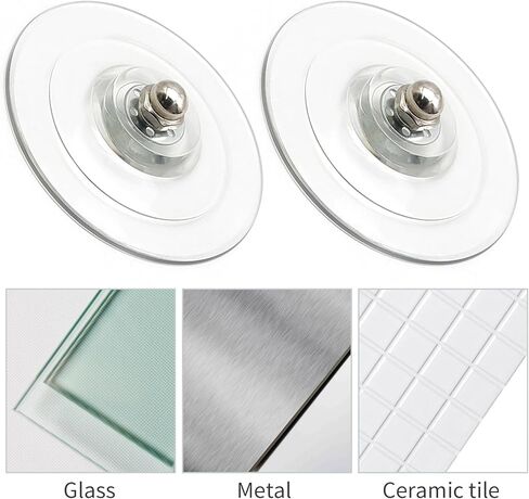 6 قطع أكواب شفط مع براغي 85 مم/ 3.4 بوصة كوب شفط بقطر بلاستيكي M8*10 مم برغي طويل مع صامولة، للأبواب والنوافذ والبلاط والزجاج الأمامي للسيارة وعتبات نافذة القطط in Kuwait