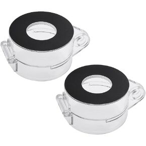 uxcell 2pcs Black Clear Plastic Switch Cover Protector for 22mm Diameter Push Button Switch