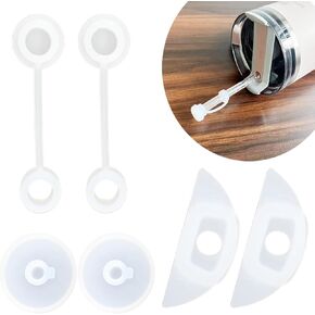 2 Sets Leak Stoppers For Stanley H2.0 40oz/30/20 oz Tumbler, Including No Spills Stoppers and Straw Cover Caps, Leaks Proof Stoppers For Stanley Lid (6 Pcs)