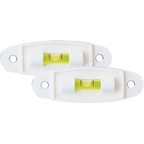 RV Designer E409, Screw On Bubble Level, 2-1/2 inch x 3/4 inch, Screws Included, 2 Per Pack, Exterior Hardware