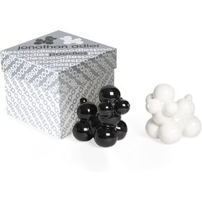 Jonathan Adler Poodles Salt & Pepper Shakers, Black and White