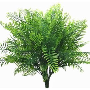 Artificial Hanging Vine, Weeping Willow Plastic Plants Greenery Fake Plants Faux Ivy UV Resistant for Indoor Outdoor Garden Door Wall Baskets Wedding Party Table Decor Decoration Green 4 Pcs