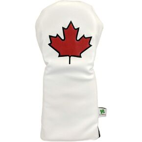 Limited Edition Maple Leaf - Canada Driver Head Cover - Tour Quality Golf Club Cover - Style and Customize Your Golf Bag