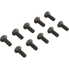 ARRMA Flat Head Hex Machine Screw, M2.5x8mm (10), ARA702005