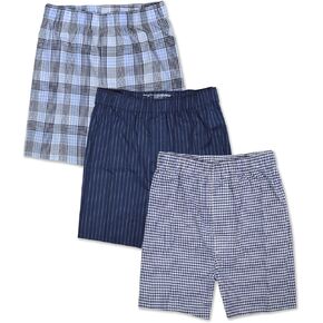 Banana Republic Mens 100% Organic Cotton Elastic Waistband 3 Pack Boxers Mixed,