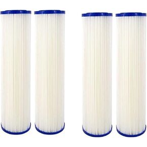 CFS – 4 Pack Sediment Water Filter Cartridges Compatible with American Plumber W20CLA Models – Removes Bad Taste and Odor – Whole House Replacement Filter Cartridge – 5 Micron