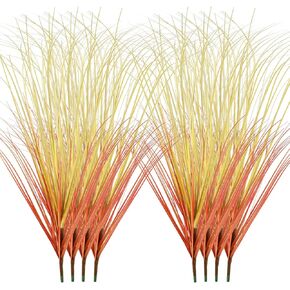 FOIMAS 12pcs Artificial Grass Plants,19.68" Faux Shrubs Wheat Grass Greenery Stems Fake Plants for Indoor Outdoor Home Decoration