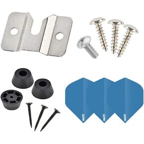 ONE80 Dartboard Mounting Bracket Wall Bracket for Hanging Dartboard Stainless Steel Dart Holder Dart Display Stand Wall Bracket and Screws Hardware Kit Replacement for Mounting Dartboard