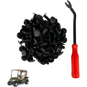 Universal Golf Cart G&E X-Mas Tree Rivets and One Plastic Fastener Remover Universal Fits EZGO Club Car Yamaha OEM#1010434 (120 PCS)