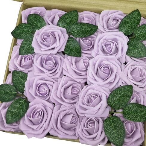 Artificial Flowers 50PCS Real Looking Coral Fake Roses with Stem for DIY Wedding Bouquets Centerpieces Party Baby Shower Home Decorations (Coral) in Saudi Arabia